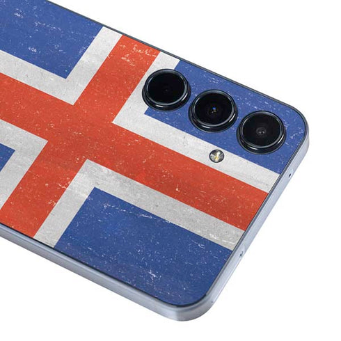 Iceland Flag Distressed Galaxy A36 5G Skin